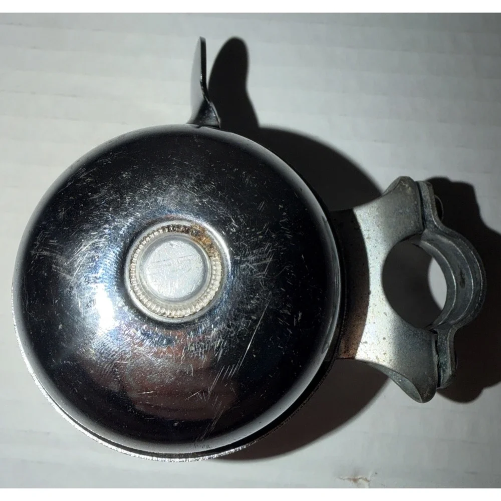 Vintage Bee Brand Cycle Revolving Bicycle Bell Bike Handlebar Mount Chrome Works